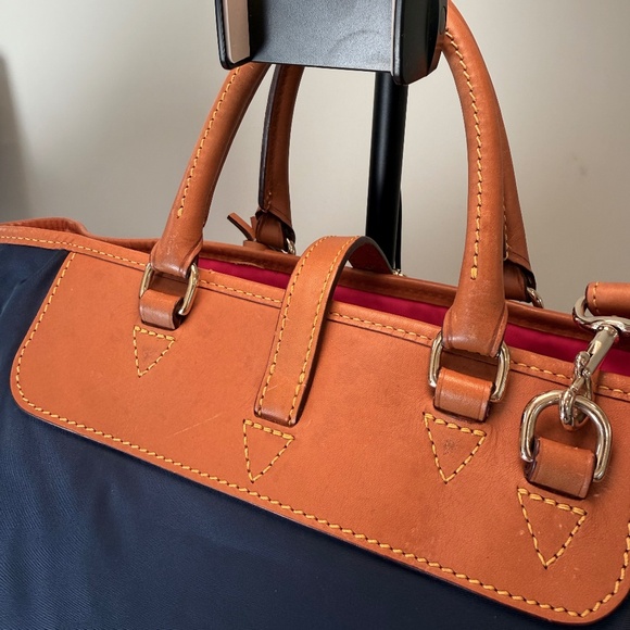 Dooney & Bourke Nylon Editors Tote Navy Blue - Picture 4 of 16